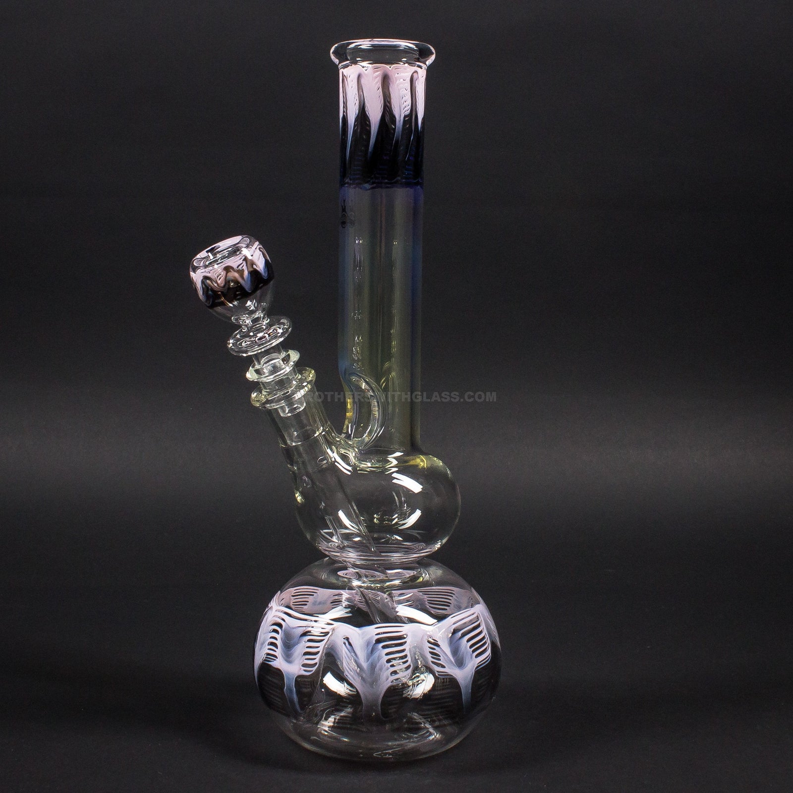 Chameleon Glass Terrestrial Bong - Pink And Black