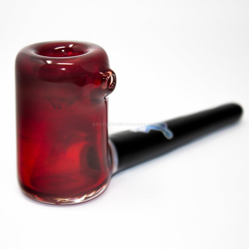 Chameleon Glass The Vern Traditional Style Hand Pipe - Red Elvis.