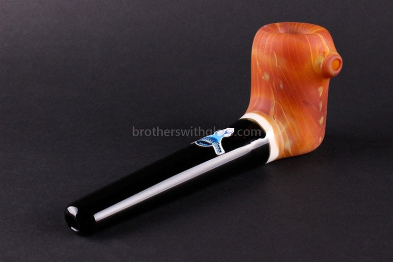 Chameleon Glass The Vern Traditional Style Sandblasted Hand Pipe.