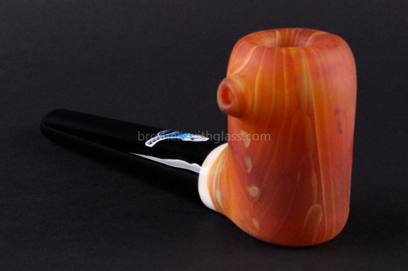 Chameleon Glass The Vern Traditional Style Sandblasted Hand Pipe.