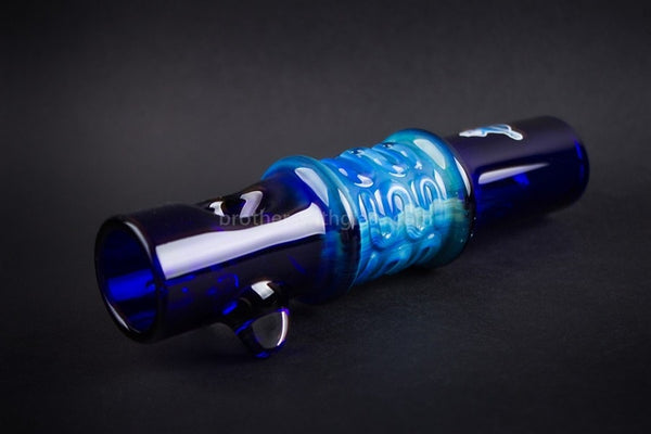 Chameleon Glass Thunder Stick Steamroller Hand Pipe - Blue.