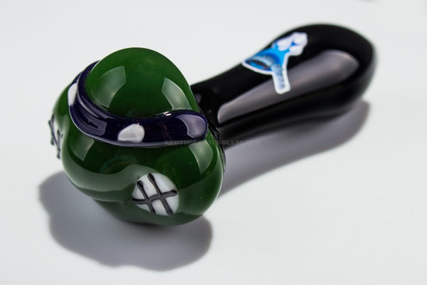 Chameleon Glass TMNT Turtle Hand Pipe - Donatello.