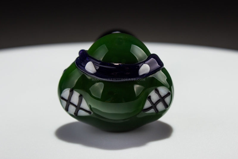 Chameleon Glass TMNT Turtle Hand Pipe - Donatello.