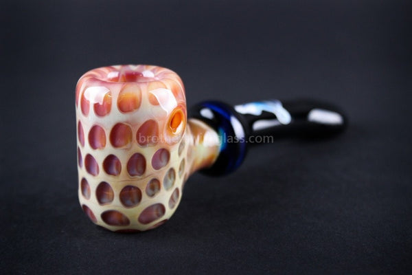 Chameleon Glass Traditional Style Cobb Hand Pipe - Classic Caramel.