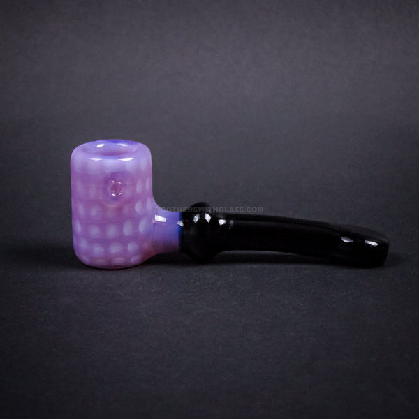 Chameleon Glass Traditional Style Cobb Hand Pipe - Pink Slyme.
