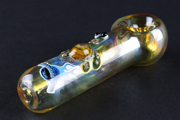 Chameleon Glass Turtle Hand Pipe - Fumed.