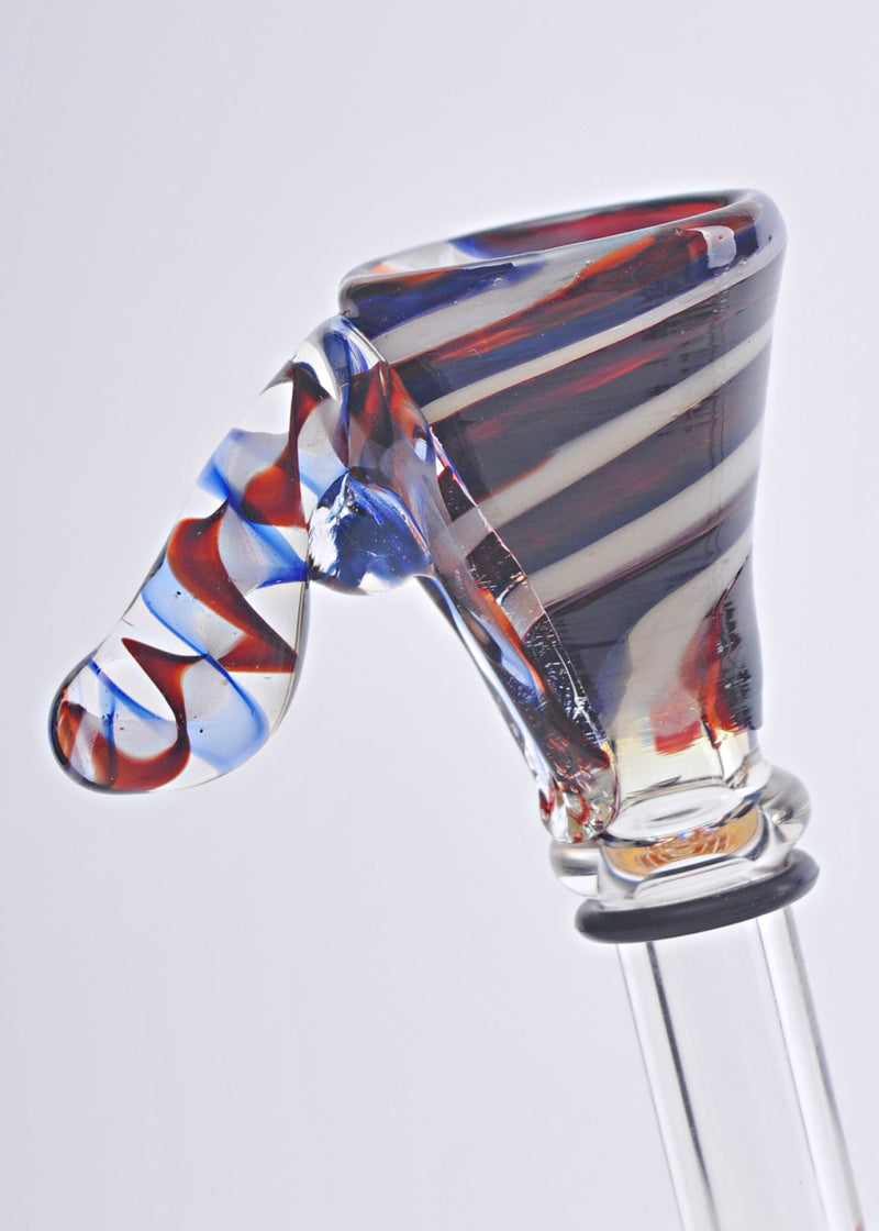 Chameleon Glass Twisted Cane Homedancer Funnel Slide Chameleon Glass