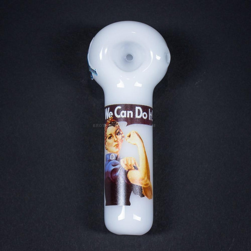 Chameleon Glass We Can Do It Hand Pipe.