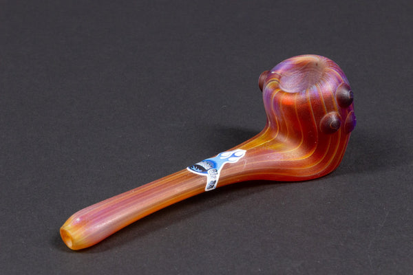 Chameleon Glass Woodgrain Aragorn's Briar Sherlock Hand Pipe.