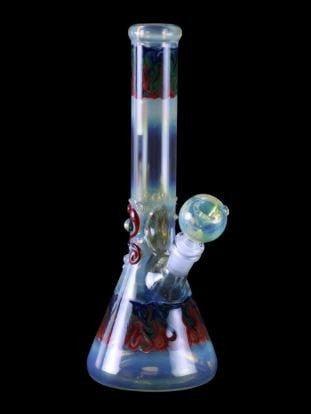 Chameleon Glass Worked Galactic Beaker Bong.