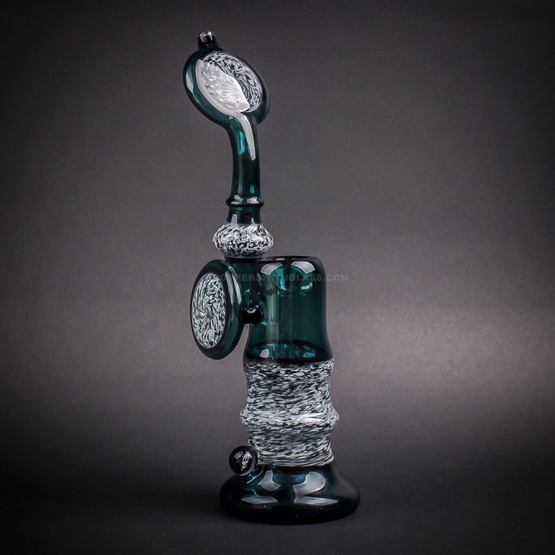 Chasteen Glassworks Green Frit Bubbler With Disc.