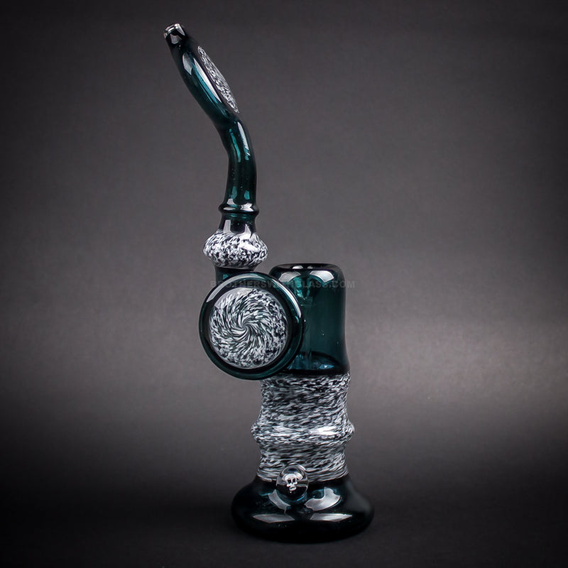 Chasteen Glassworks Green Frit Bubbler With Disc.
