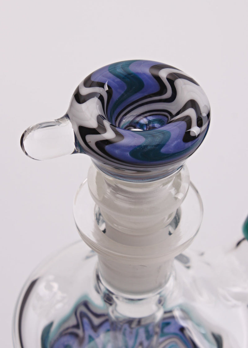 Chasteen Glassworks Old School Purple Wig Wag Bubbler Chasteen Glass