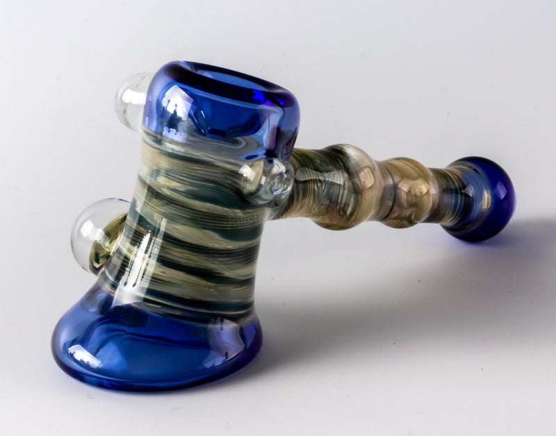 Chasteen Glassworks Worked and Wrapped Hammer Hand Pipe.