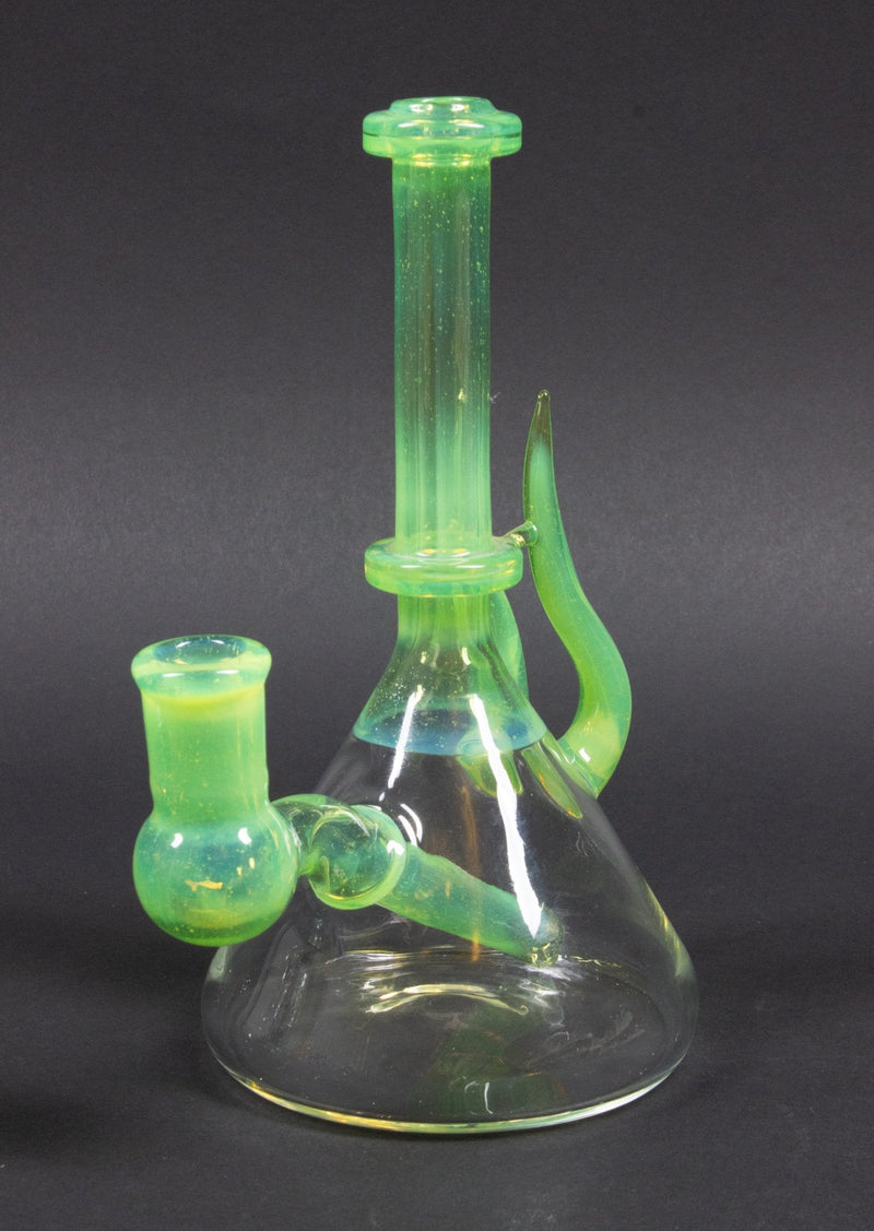 Chroma Glass CFL Beaker Dab Rig With Horns.