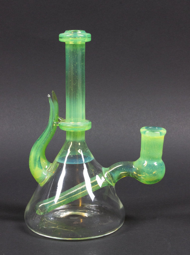 Chroma Glass CFL Beaker Dab Rig With Horns.