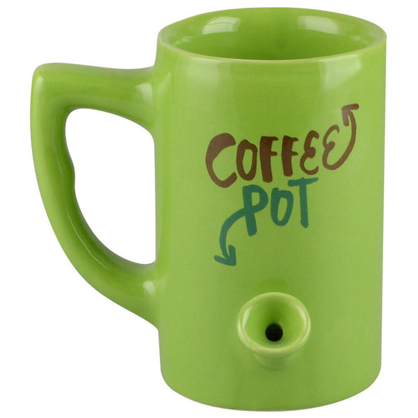 Coffee Pot Ceramic Mug Hand Pipe.