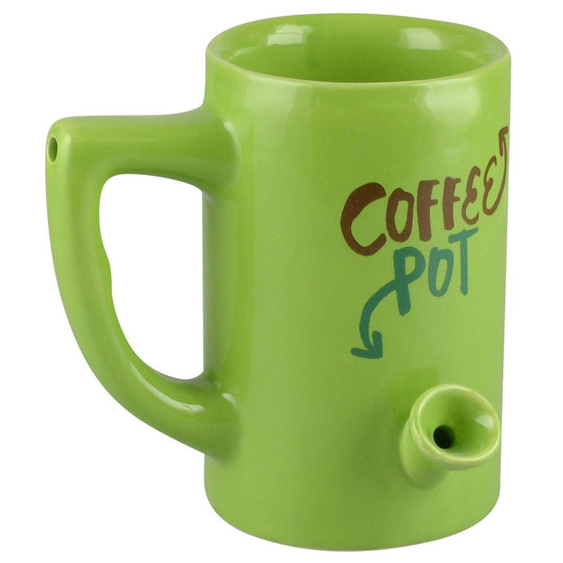 Coffee Pot Ceramic Mug Hand Pipe.