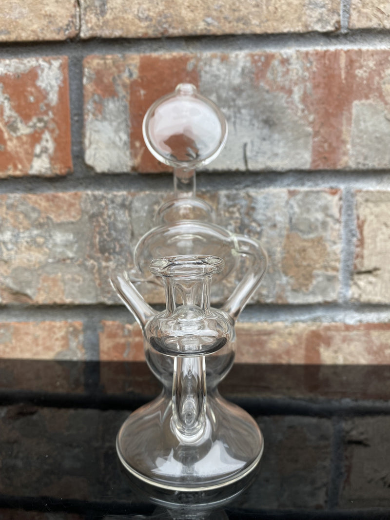 Connor McGrew Clear Kick Back Klein Recycler Dab Rig.