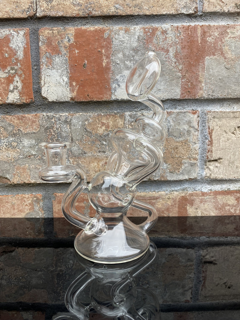 Connor McGrew Clear Kick Back Klein Recycler Dab Rig.