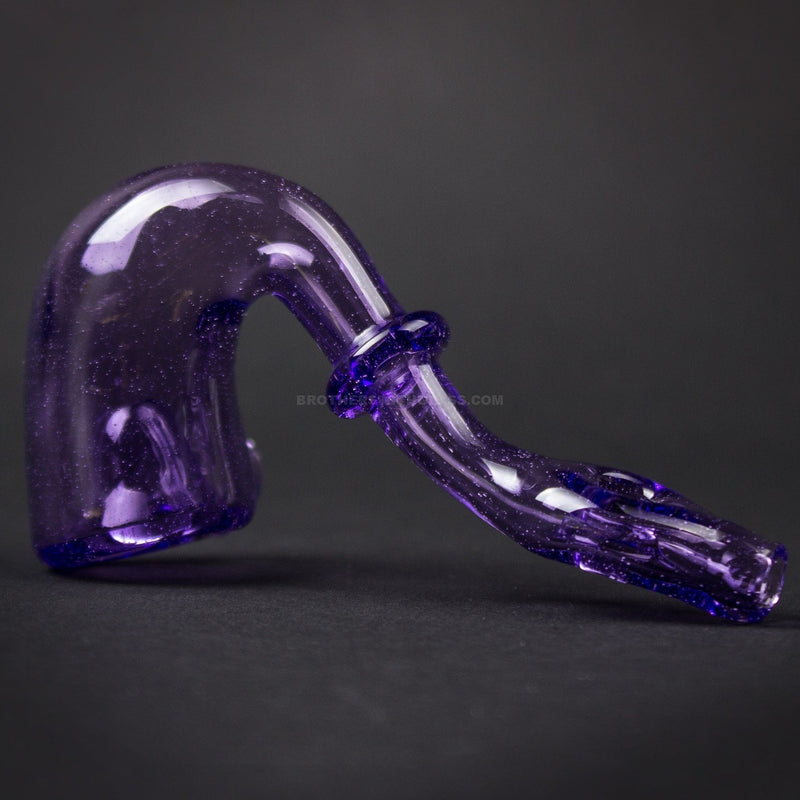 Darth Silicate Glass Functional Sherlock Hand Pipe Pendant - Purple Rain.