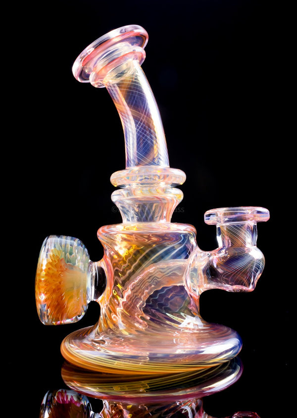 DOOM Glass Mini Scalloped Fume Dab Rig - 2.