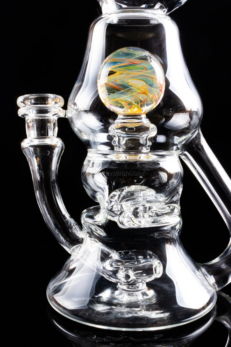 DOOM Glass One Of A Kind Prototype Clear Recycler Dab Rig.