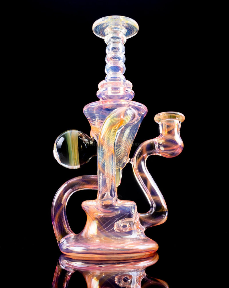 DOOM Glass Scalloped Fume Recycler Dab Rig - 7.