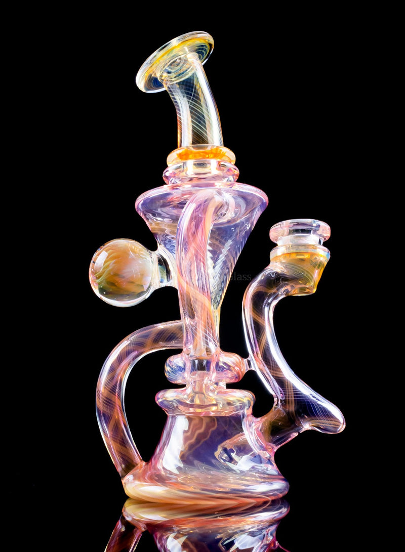 DOOM Glass Scalloped Fume Recycler Dab Rig - 8.