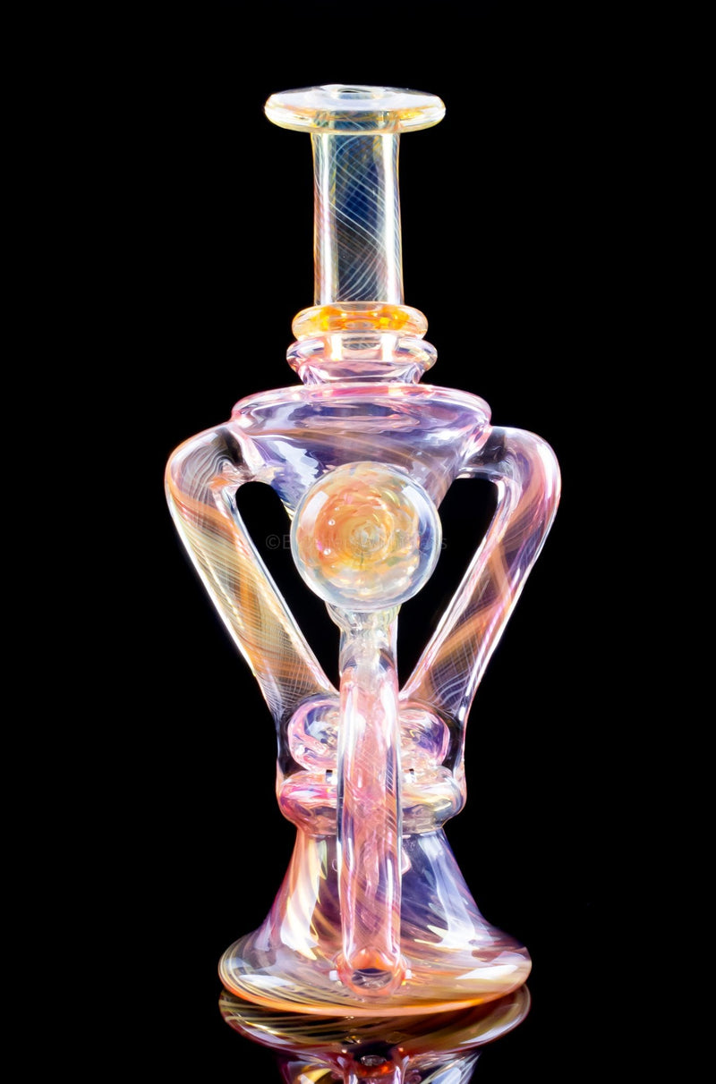DOOM Glass Scalloped Fume Recycler Dab Rig - 8.