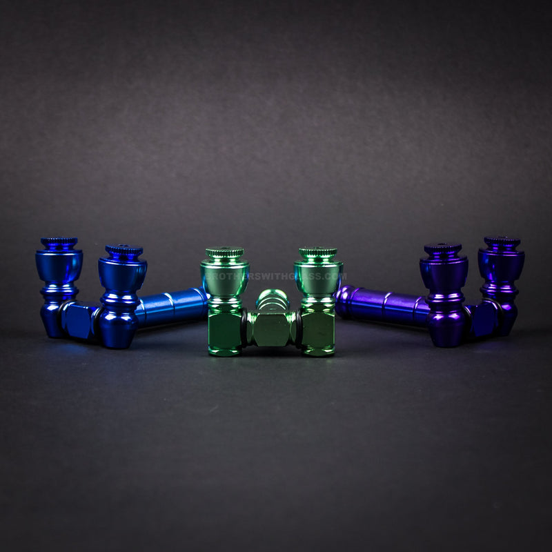 Double Bowl Aluminum Hand Pipe.