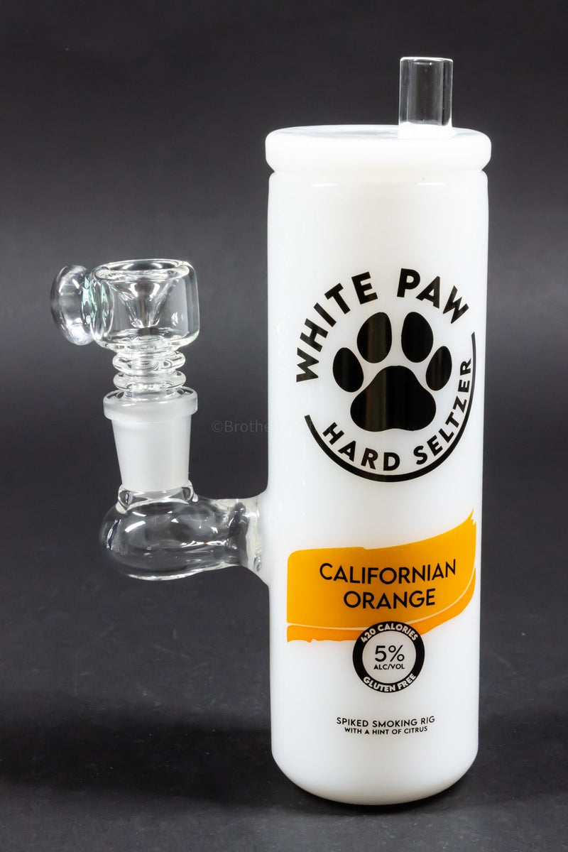 Empire Glassworks California Orange Paw Hard Seltzer Dab Rig.