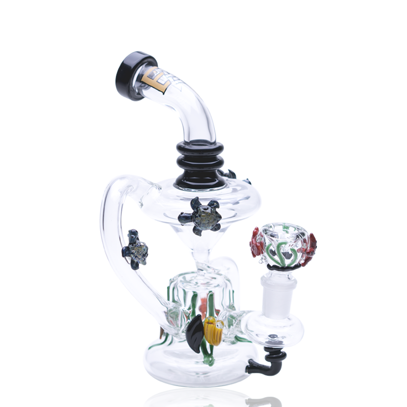 Empire Glassworks East Australian Current Mini Recycler Dab Rig.