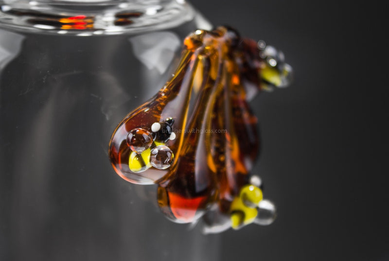 Empire Glassworks Flagship Honey Beehive Disc Water Pipe.
