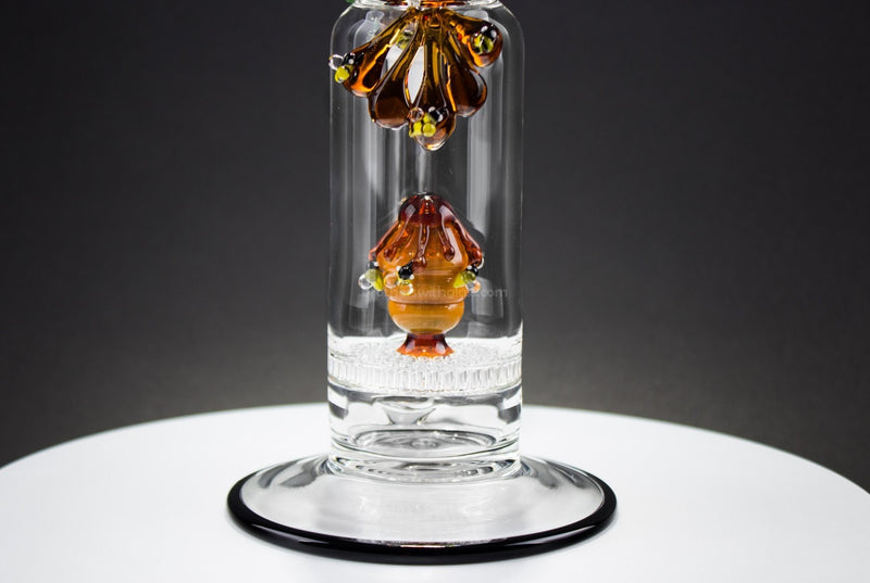 Empire Glassworks Flagship Honey Beehive Disc Water Pipe.