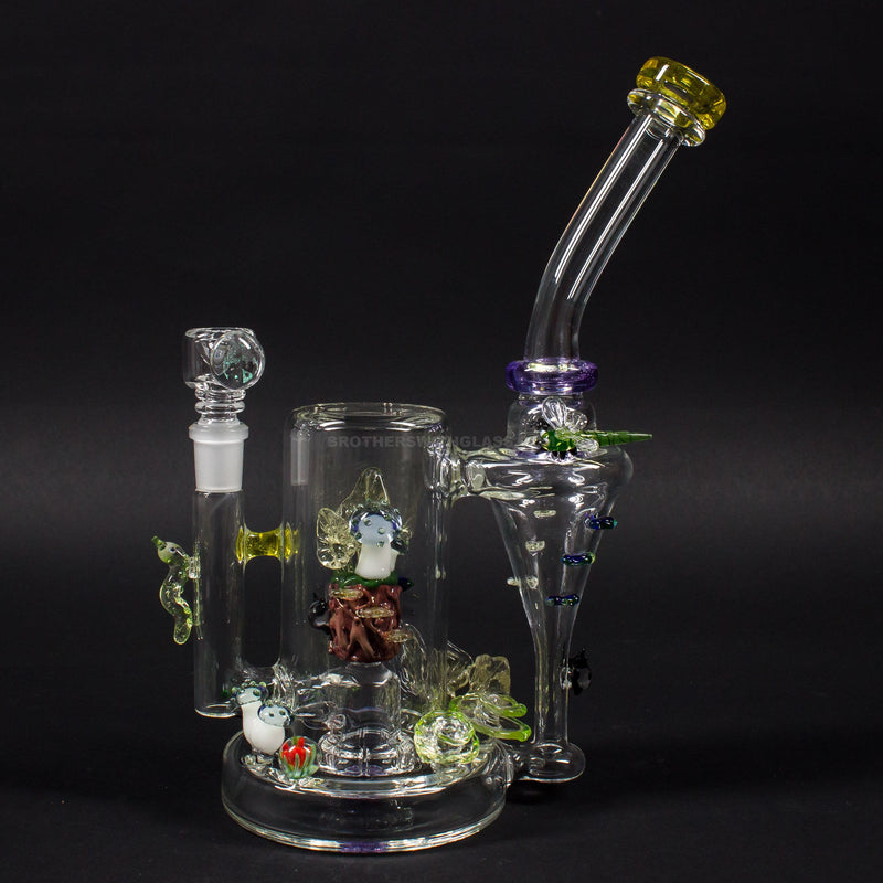 Empire Glassworks Heady CFL And UV Rain Forest Recycler Dab Rig.