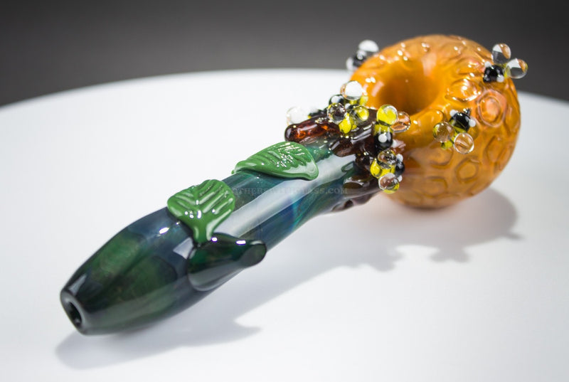 Empire Glassworks Heady Green Abyss Beehive Hand Pipe.