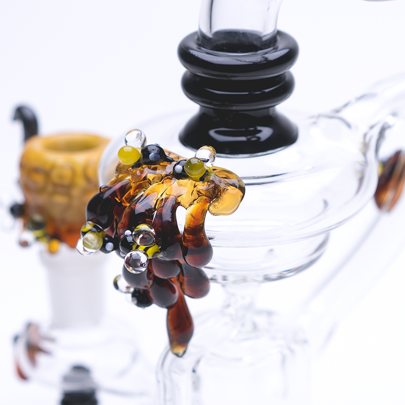 Empire Glassworks Mini Beehive Recycler Dab Rig.