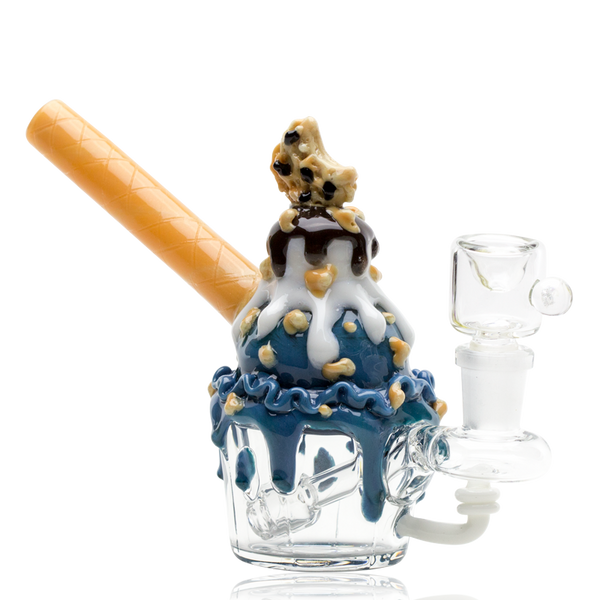 Empire Glassworks Mini Cookie Monster Sundae Bong.