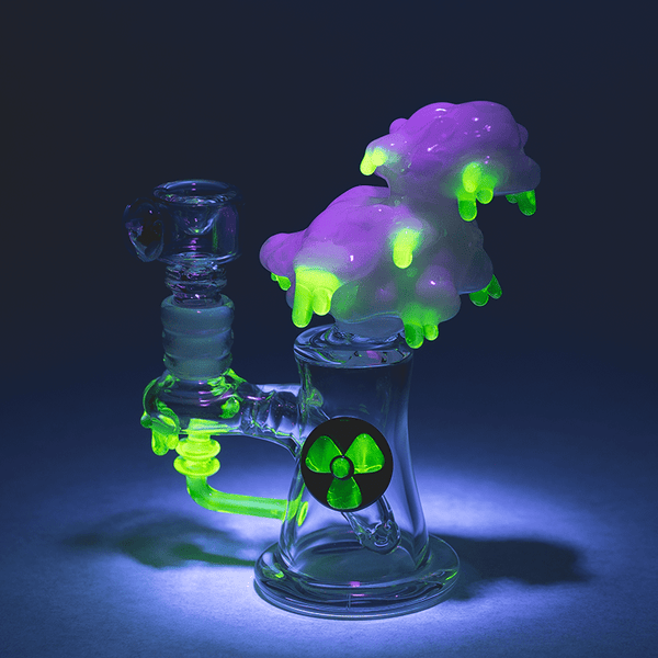 Empire Glassworks Mini Rig - Radioactive Cloud.