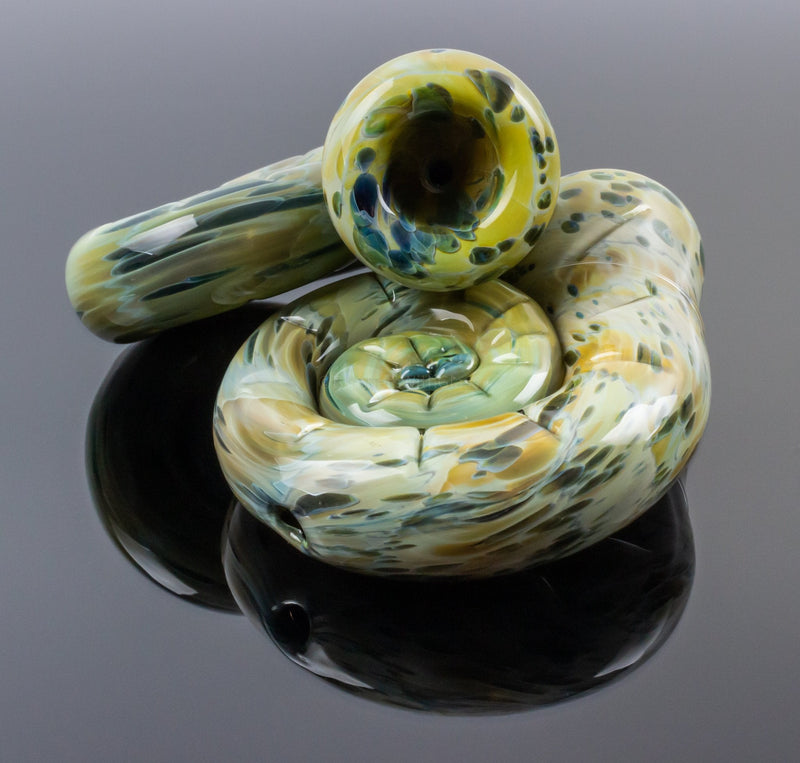 Empire Glassworks Spiral Shell Chillum Hand Pipe - Natural.