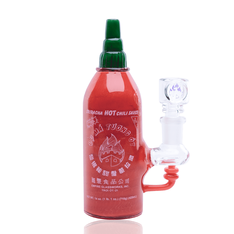 Empire Glassworks Sriracha Bottle Dab Rig.