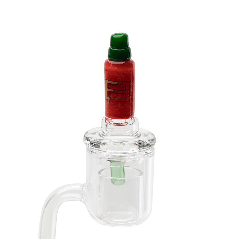 Empire Glassworks Sriracha Directional Flow Carb Cap.
