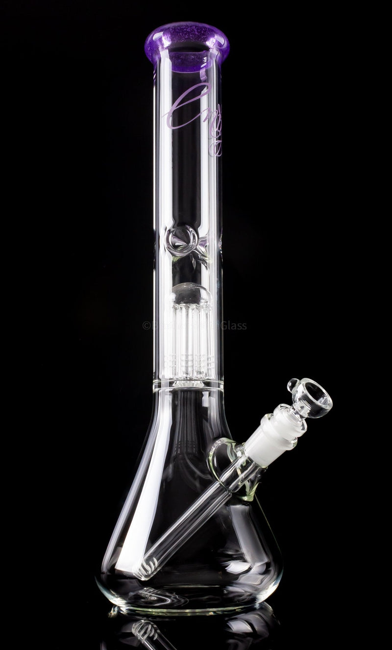 Envy Glass Designs 50mm 10 Arm Tree Perc Beaker 16" Bong.
