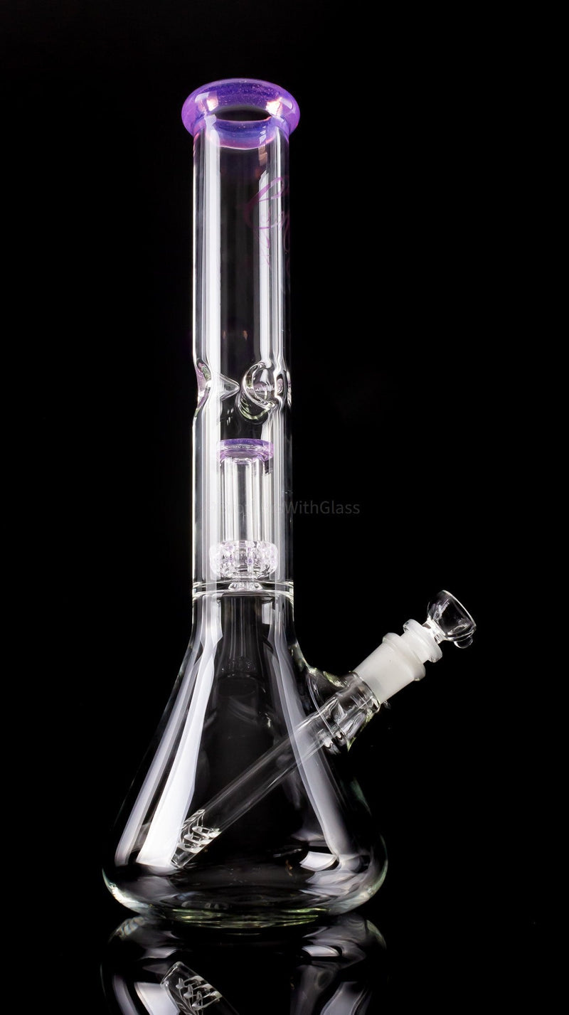Envy Glass Designs 50mm Flux Circ Showerhead Perc 16 In Beaker Bong.