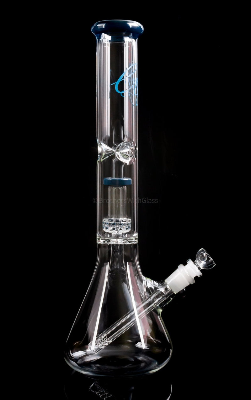 Envy Glass Designs 50mm Flux Circ Showerhead Perc 16 In Beaker Bong.