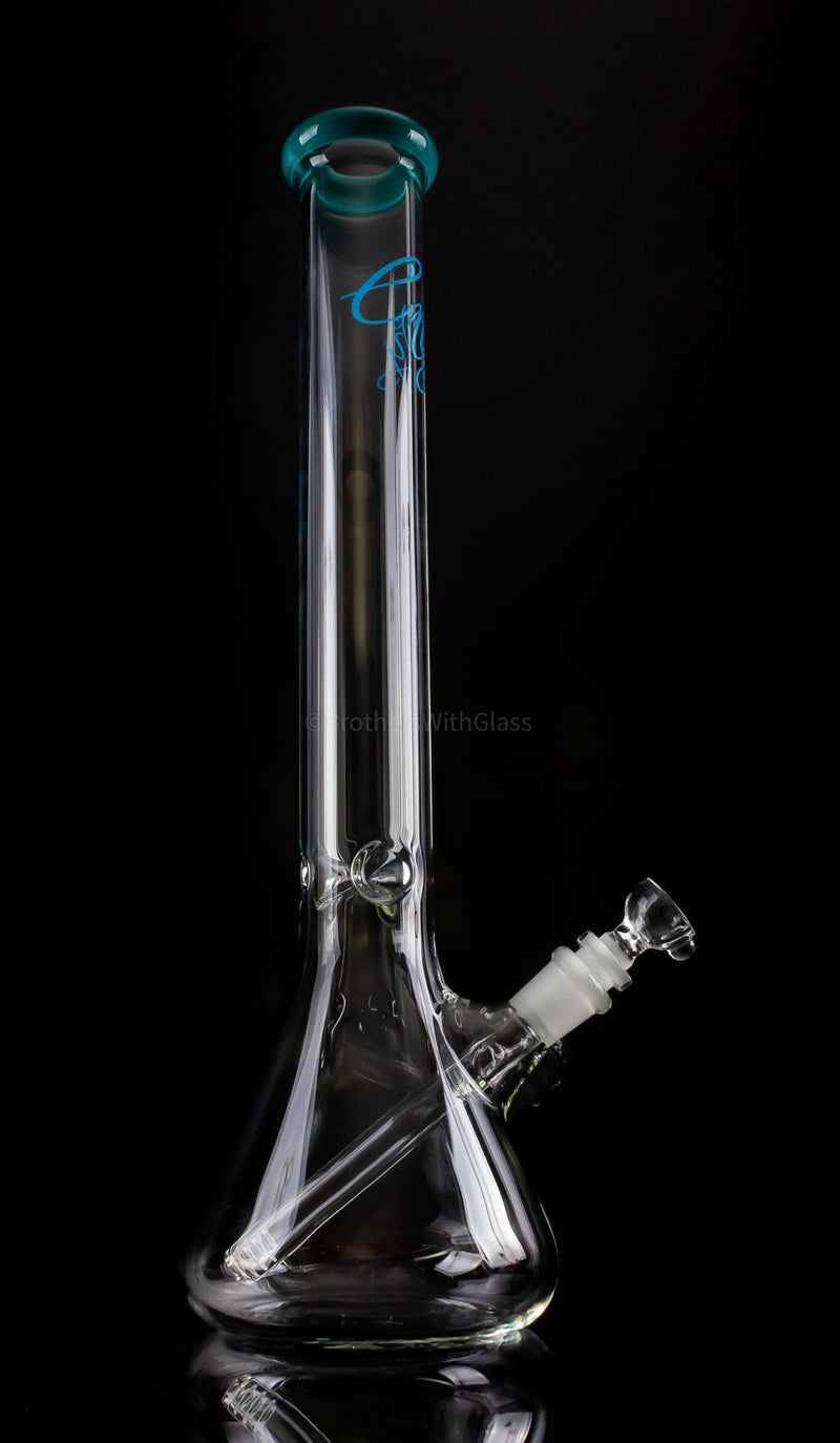 Envy Glass Designs Color Accented 50mm 18 In Beaker Bong.