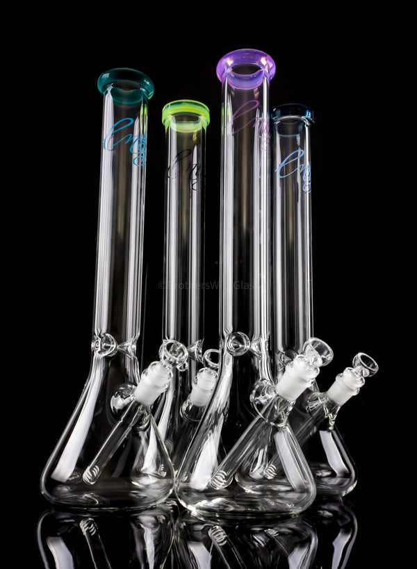 Envy Glass Designs Color Accented 50mm 18 In Beaker Bong.