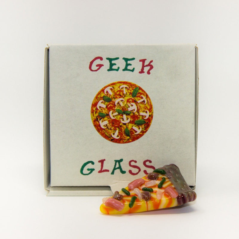 Geek Glass Pizza Pendant - Style One.