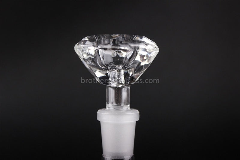 Glass 14mm Bling Bling Diamond Slide - Male.